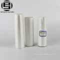 Clear plastic garbage bags on roll